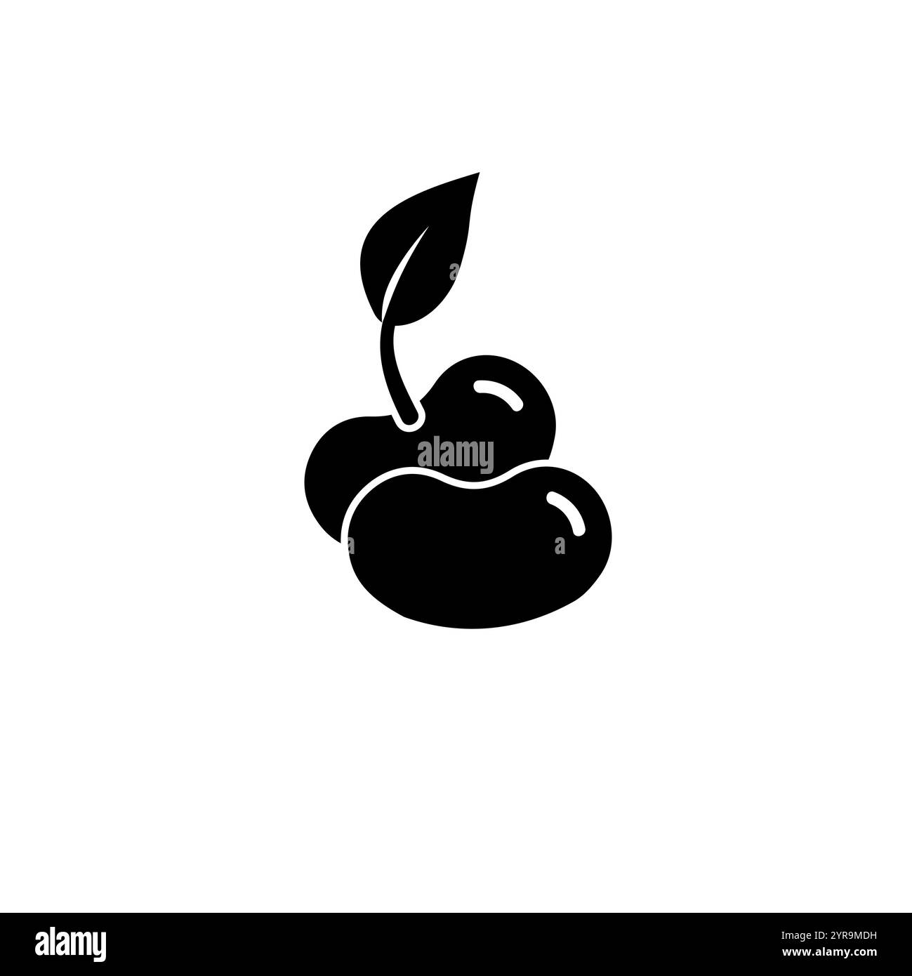 Grani germogliati, icona del vettore piatto solido Sprout Microgreen isolata su sfondo bianco. Illustrazione Vettoriale