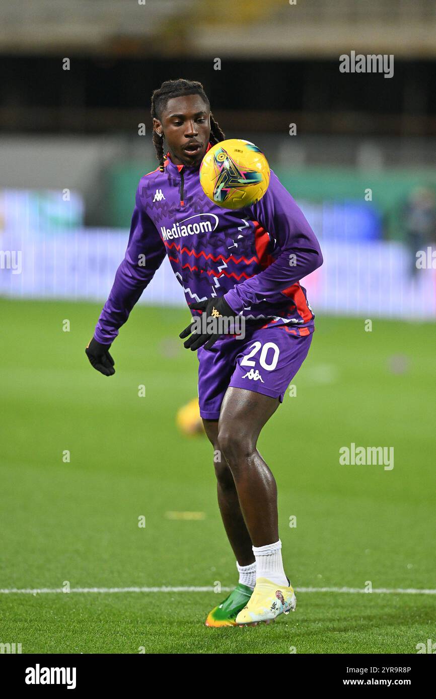 1 dicembre 2024, Stadio Artemio Franchi, Firenze, Italia; partita di serie A Enilive; Fiorentina contro Inter; Moise Kean dell'AC Fiorentina Foto Stock