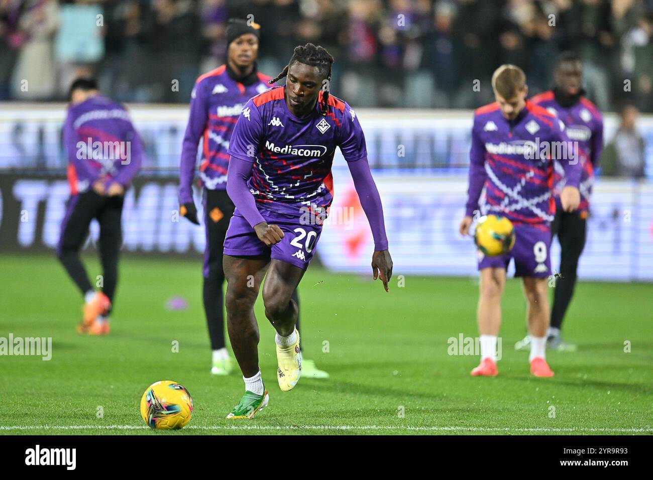 1 dicembre 2024, Stadio Artemio Franchi, Firenze, Italia; partita di serie A Enilive; Fiorentina contro Inter; Moise Kean dell'AC Fiorentina Foto Stock