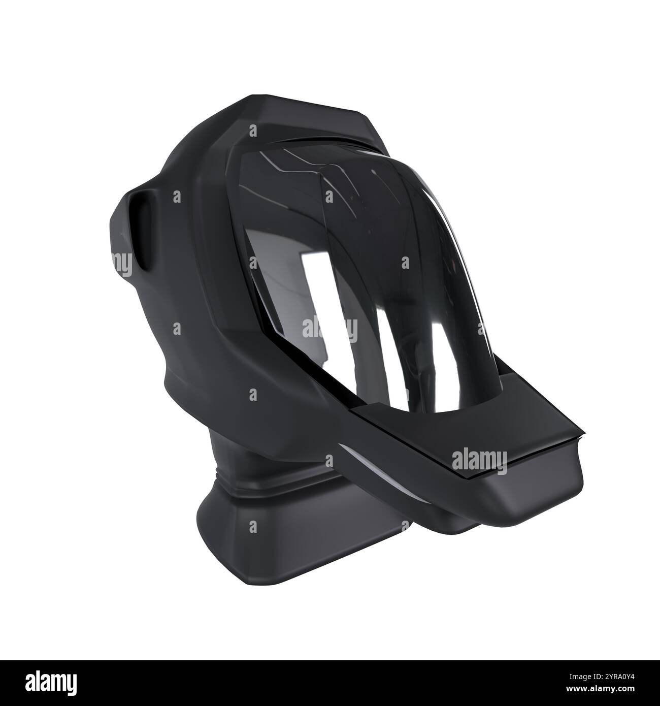 Questa rappresentazione presenta un gadget futuristico progettato per applicazioni tecnologiche avanzate. Foto Stock