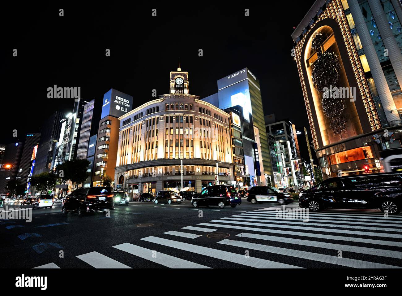 Il quartiere di Ginza Tokyo Giappone Foto Stock