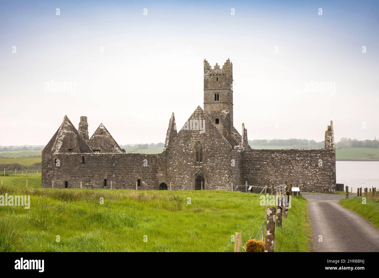 Irlanda, contea di Mayo, Rosserk, rovine del frate di Rosserk Foto Stock