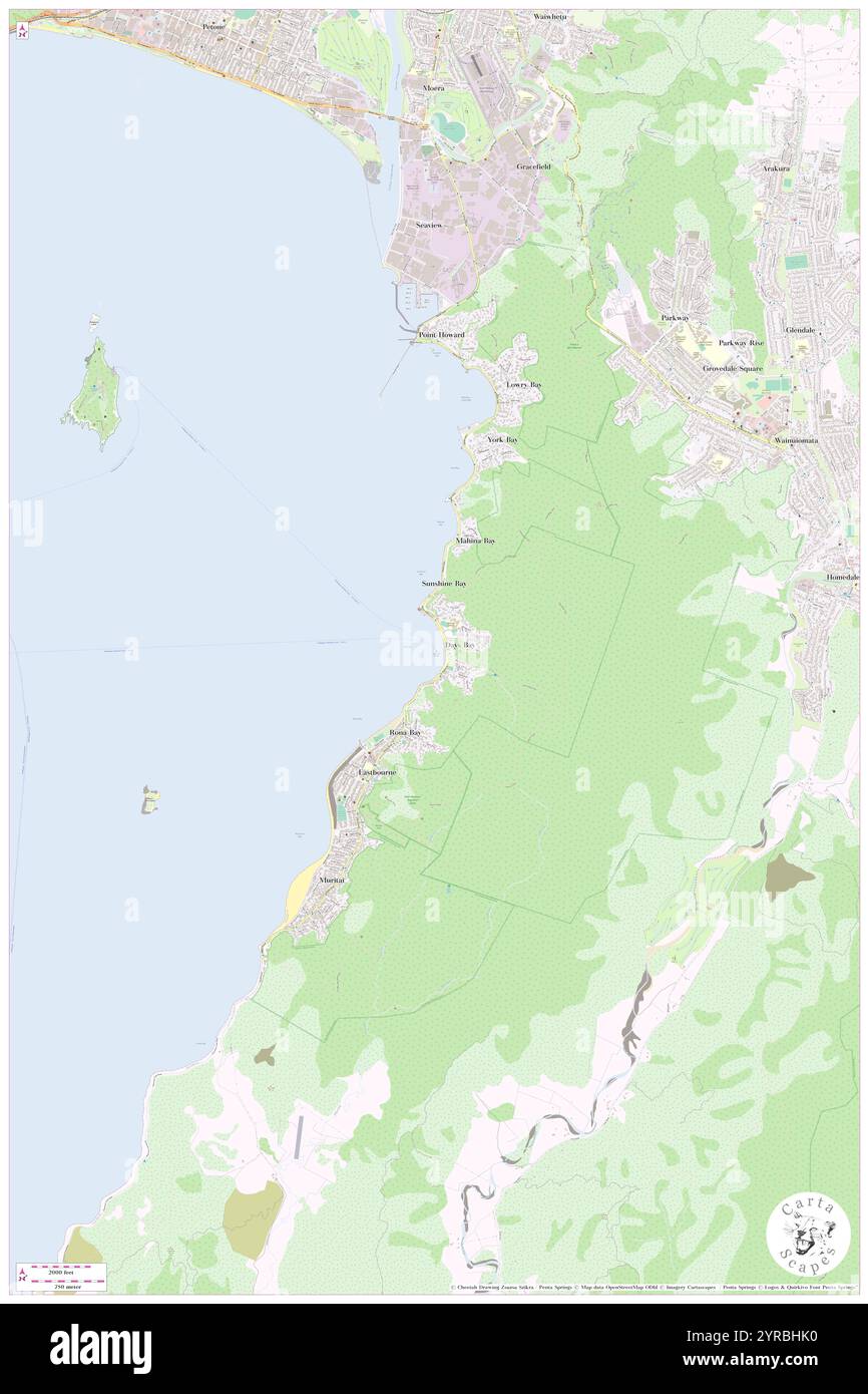 Wellington Harbor Ferry, Days Bay, Lower Hutt City, nuova Zelanda, Wellington, S 41 16' 50'', N 174 54' 18''', MAP, Cartascapes Map pubblicata nel 2024. Esplora Cartascapes, una mappa che rivela i diversi paesaggi, culture ed ecosistemi della Terra. Viaggia attraverso il tempo e lo spazio, scoprendo l'interconnessione del passato, del presente e del futuro del nostro pianeta. Foto Stock