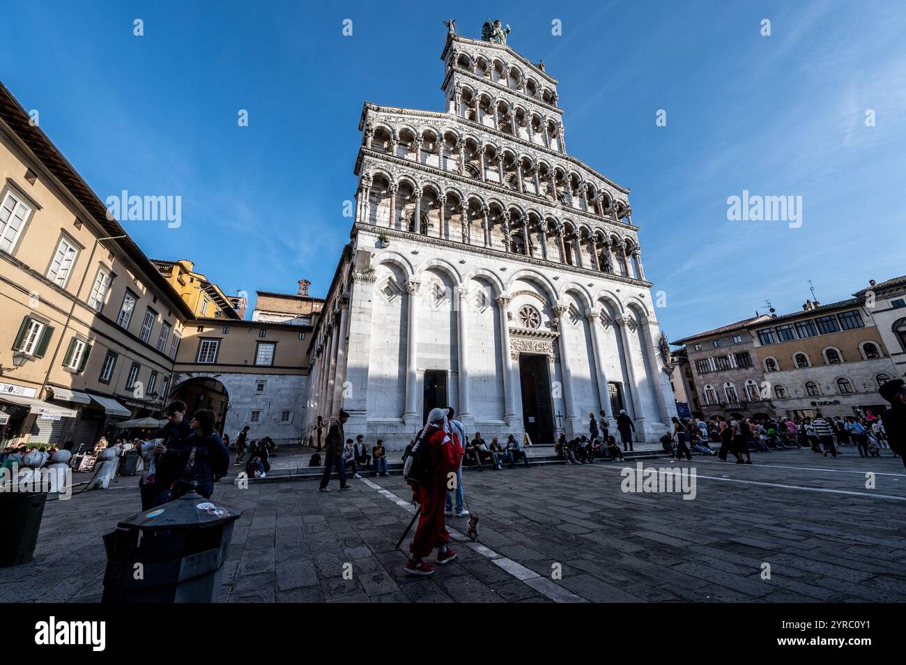 La Chiesa di San Michele in foro è una chiesa cattolica nella città di Lucca in Italia Foto Stock