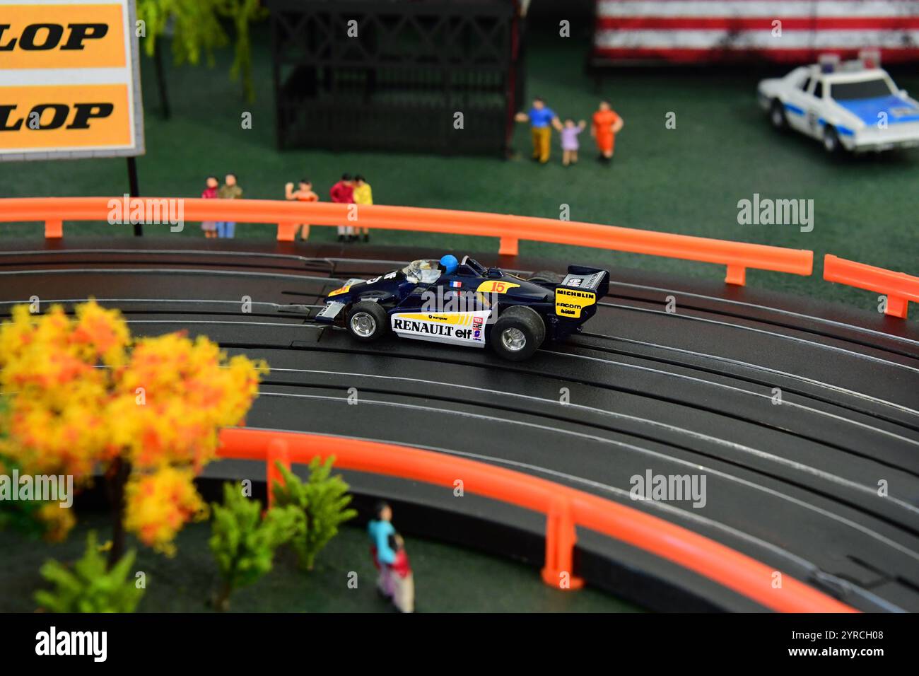 Corse di slot car in scala HO Foto Stock