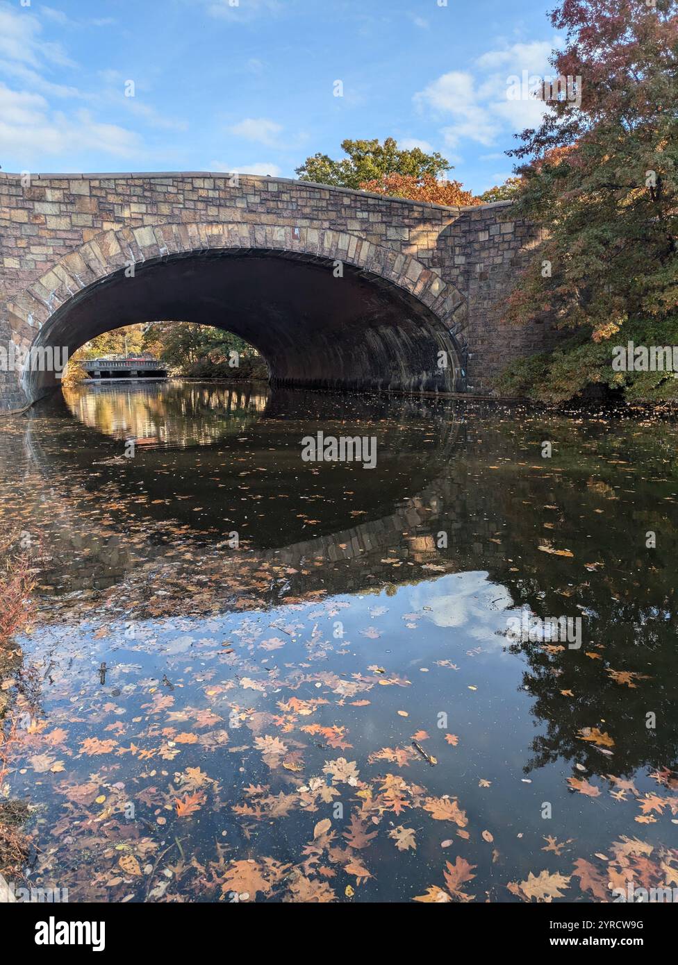 Ponte sul fiume nel Fenway Park Foto Stock