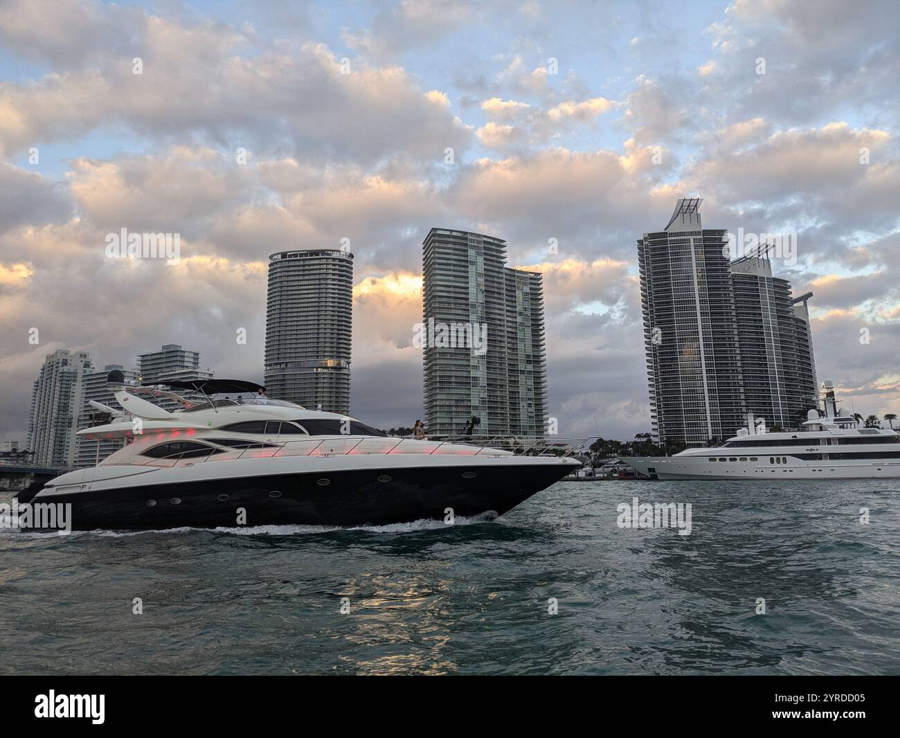 Case dei ricchi di Miami Foto Stock