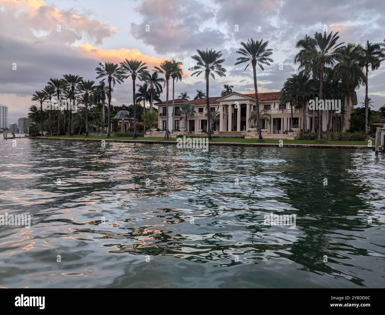 Case dei ricchi di Miami Foto Stock