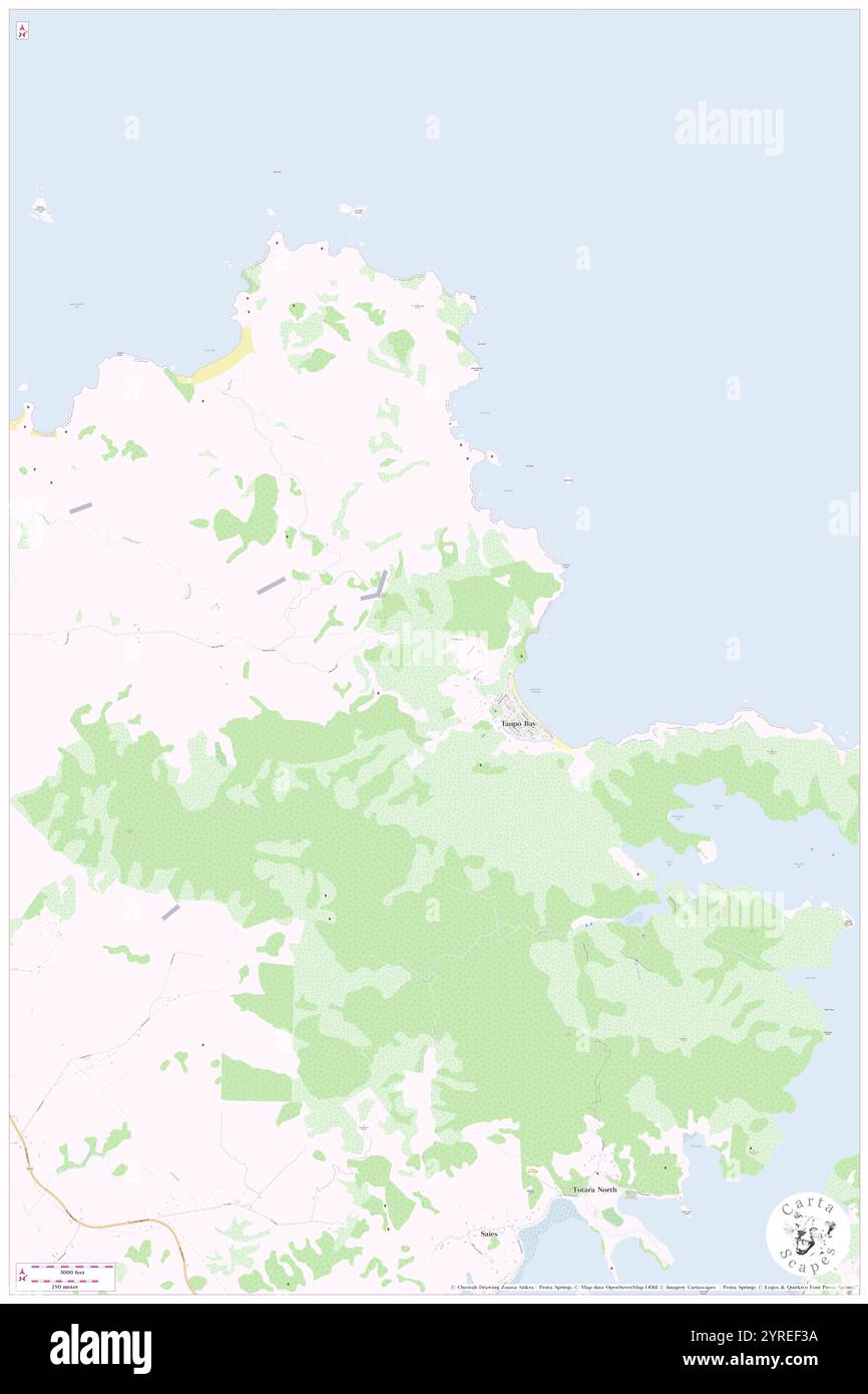 Taupo Creek, nuova Zelanda, Auckland, s 34 59' 17'', N 173 42' 0'', MAP, Cartascapes Map pubblicata nel 2024. Esplora Cartascapes, una mappa che rivela i diversi paesaggi, culture ed ecosistemi della Terra. Viaggia attraverso il tempo e lo spazio, scoprendo l'interconnessione del passato, del presente e del futuro del nostro pianeta. Foto Stock