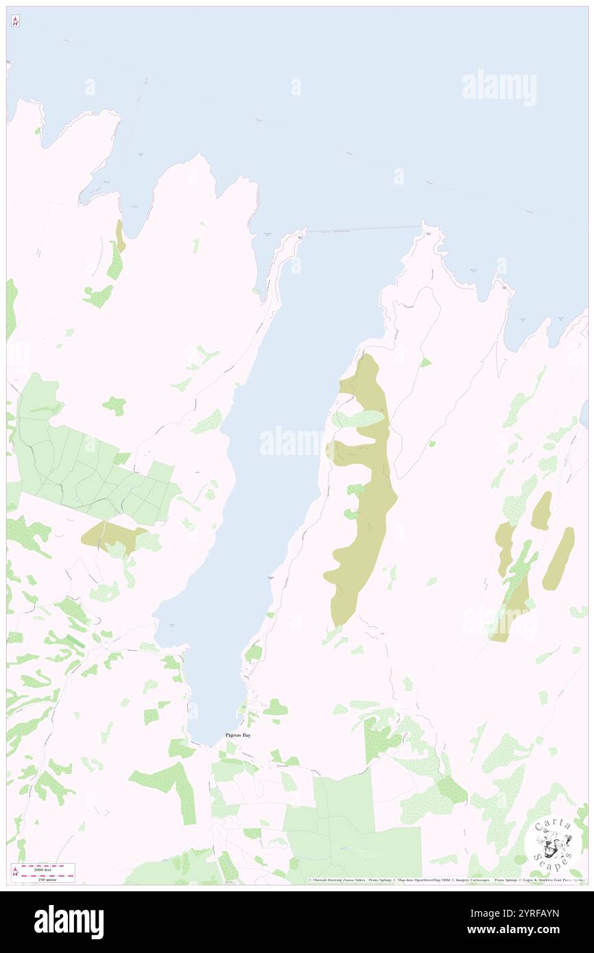 Pigeon, NZ, nuova Zelanda, s 43 39' 1'', N 172 54' 36'', mappa, Cartascapes Map pubblicata nel 2024. Esplora Cartascapes, una mappa che rivela i diversi paesaggi, culture ed ecosistemi della Terra. Viaggia attraverso il tempo e lo spazio, scoprendo l'interconnessione del passato, del presente e del futuro del nostro pianeta. Foto Stock