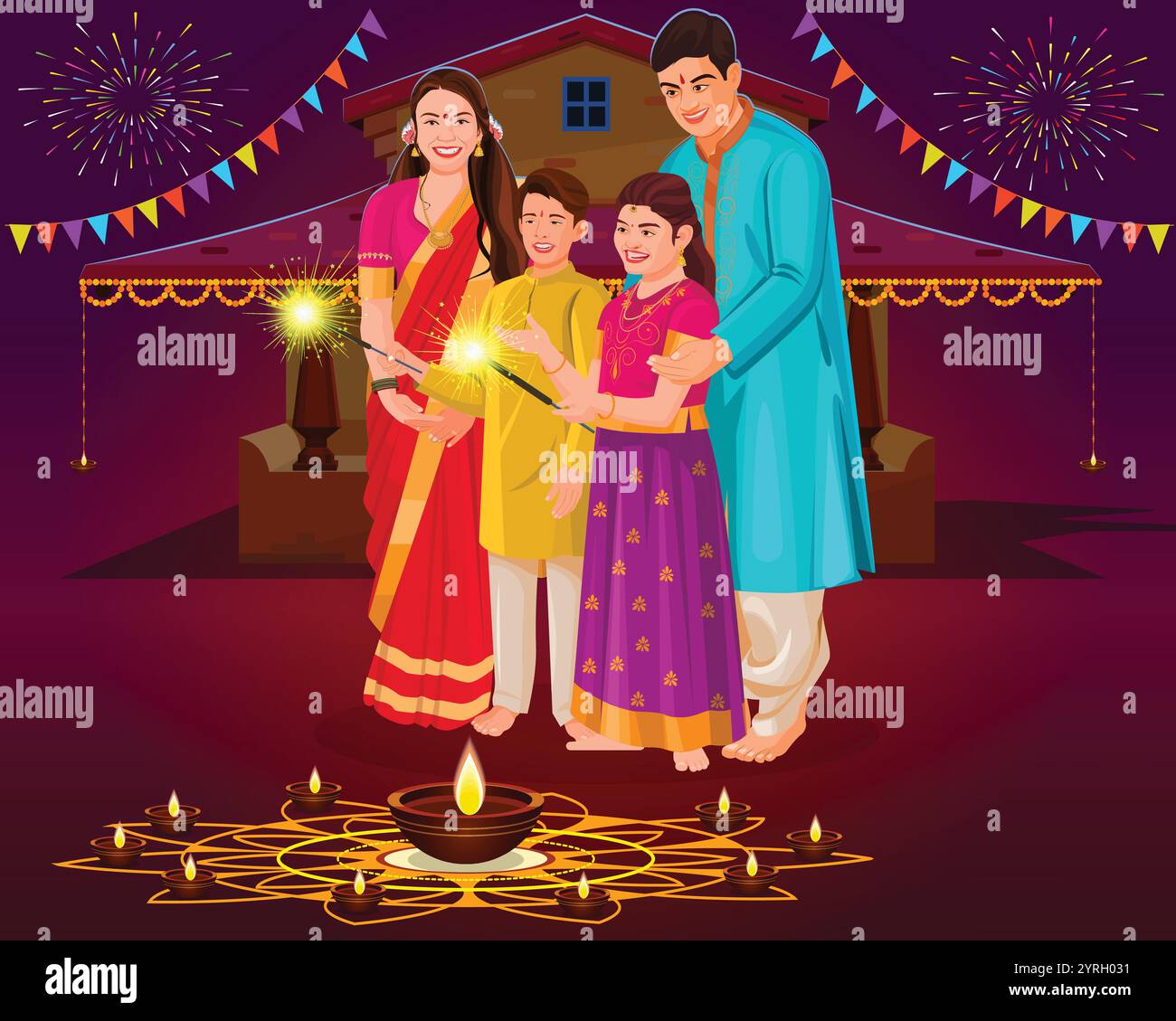 54 Pezzi Decorazioni per Feste Diwali, Vortici Appesi per Feste di