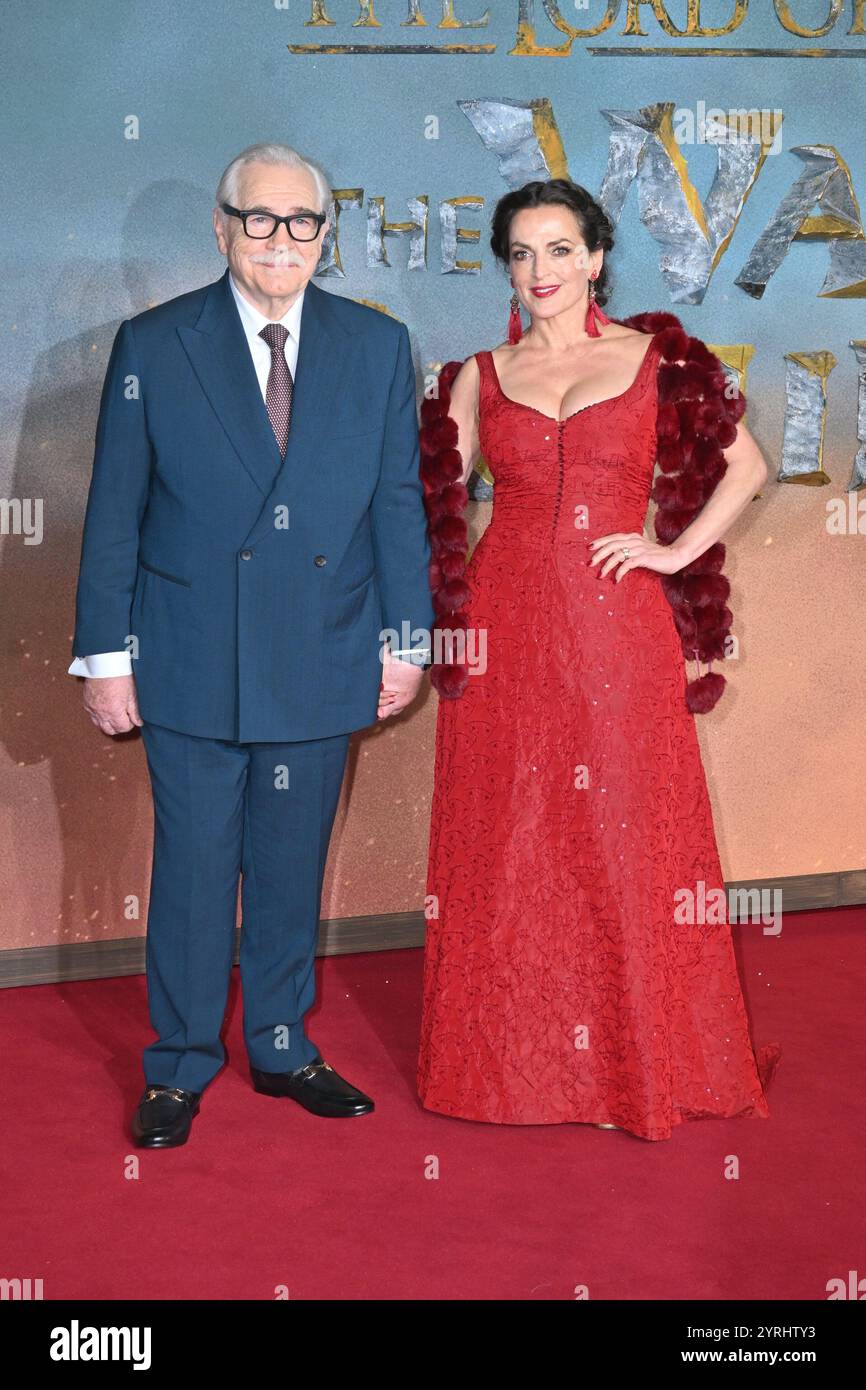 Londra, Regno Unito - 3 dicembre 2024Brian Cox e la moglie Nicole Ansari-Cox alla prima inglese del Signore degli anelli, la guerra del Rohirrim, a Odeon Luxe Leicester Square, Londra, Inghilterra il 3 dicembre 2024. CAP/JOR ©JOR/Capital Pictures Foto Stock