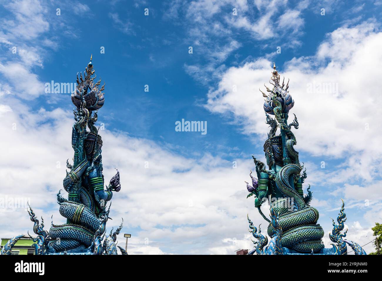 WatRongSueaTen, Chiang Rai, Thailandia, 17 giugno 2019. Foto Stock