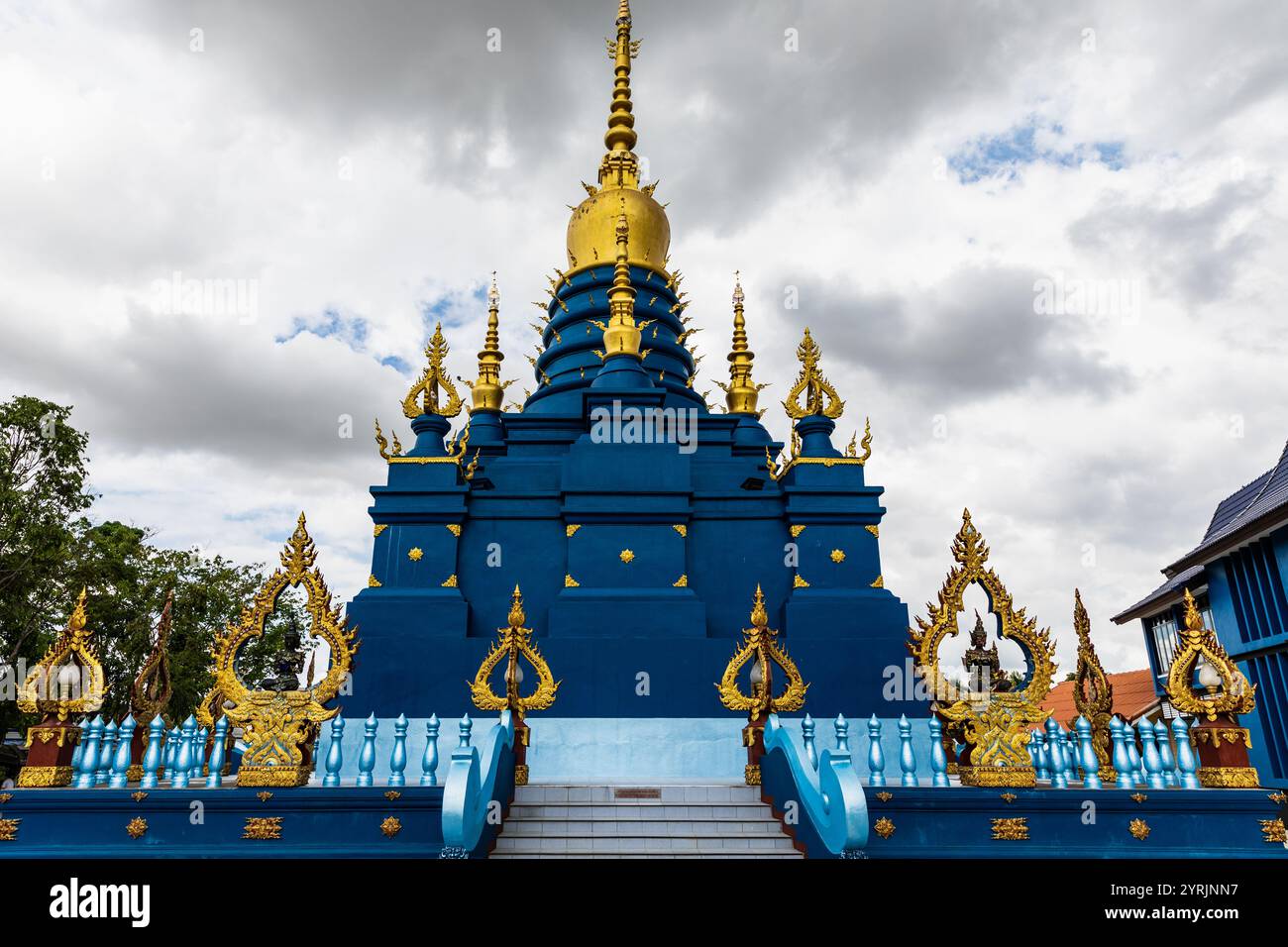 WatRongSueaTen, Chiang Rai, Thailandia, 17 giugno 2019. Foto Stock