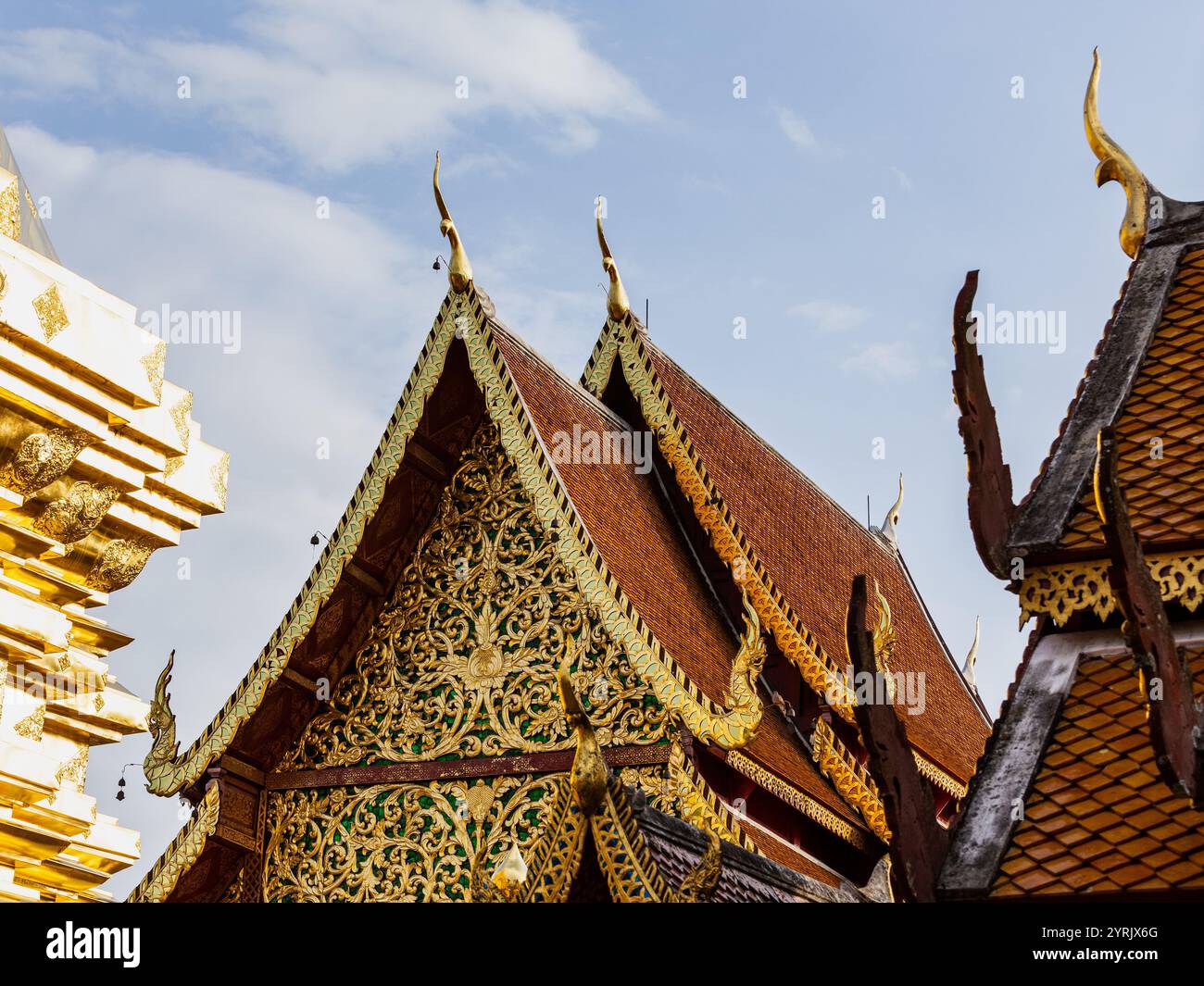 Wat Phra Singh, Chiang mai, Thailandia, 15 giugno 2019 Foto Stock