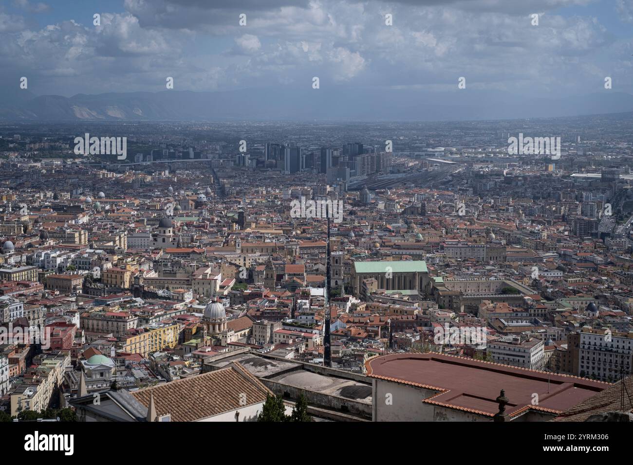 Vista sulla città di Napoli, Italia Foto Stock