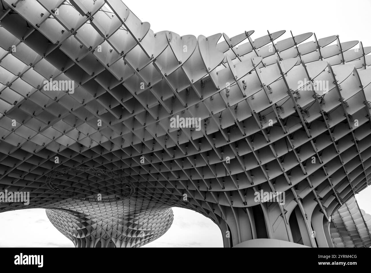 Siviglia, Spagna-24 febbraio 2022: Setas de Sevilla, funghi di Siviglia, inizialmente intitolato Metropol Parasol situato in piazza la Encarnacion. Progettato da J Foto Stock