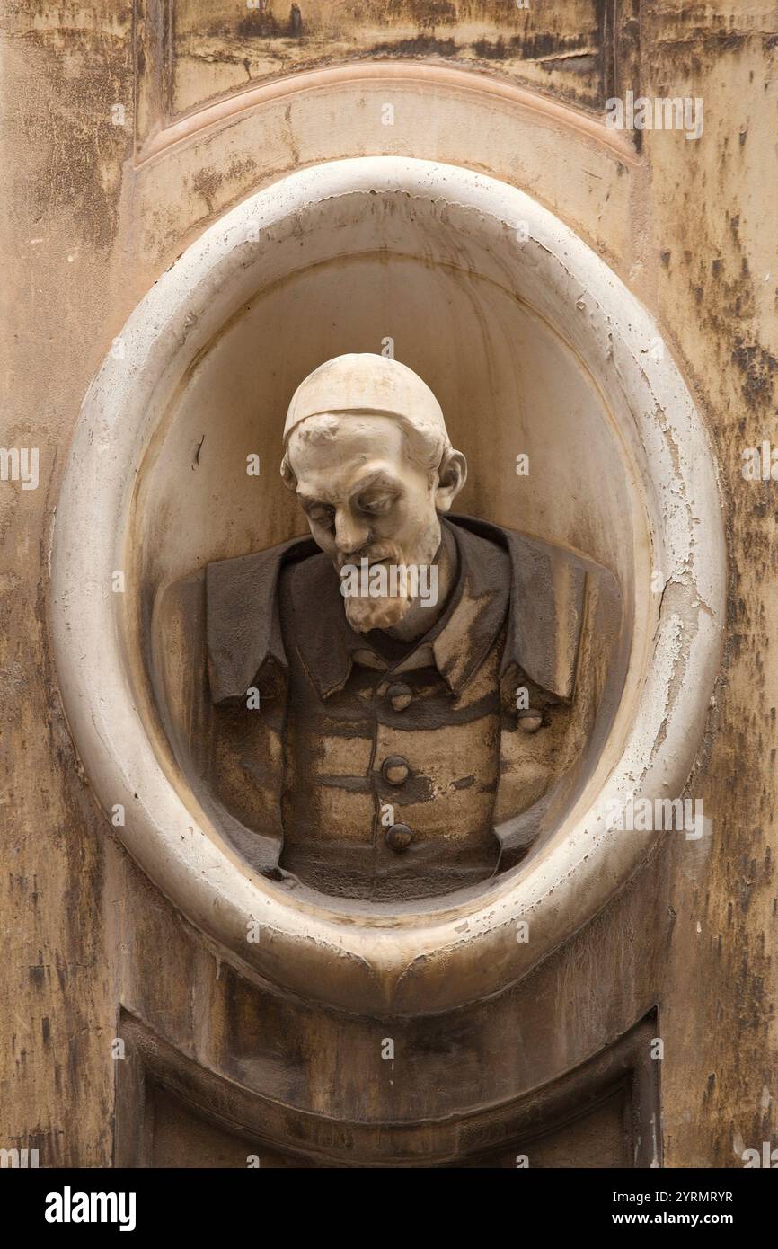 Malta, la Valletta, Chiesa del relitto di San Paolo, scultura religiosa Foto Stock