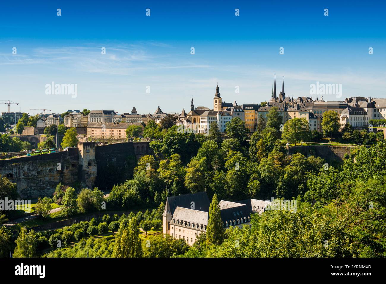 Panorama, città di Lussemburgo, Lussemburgo Foto Stock