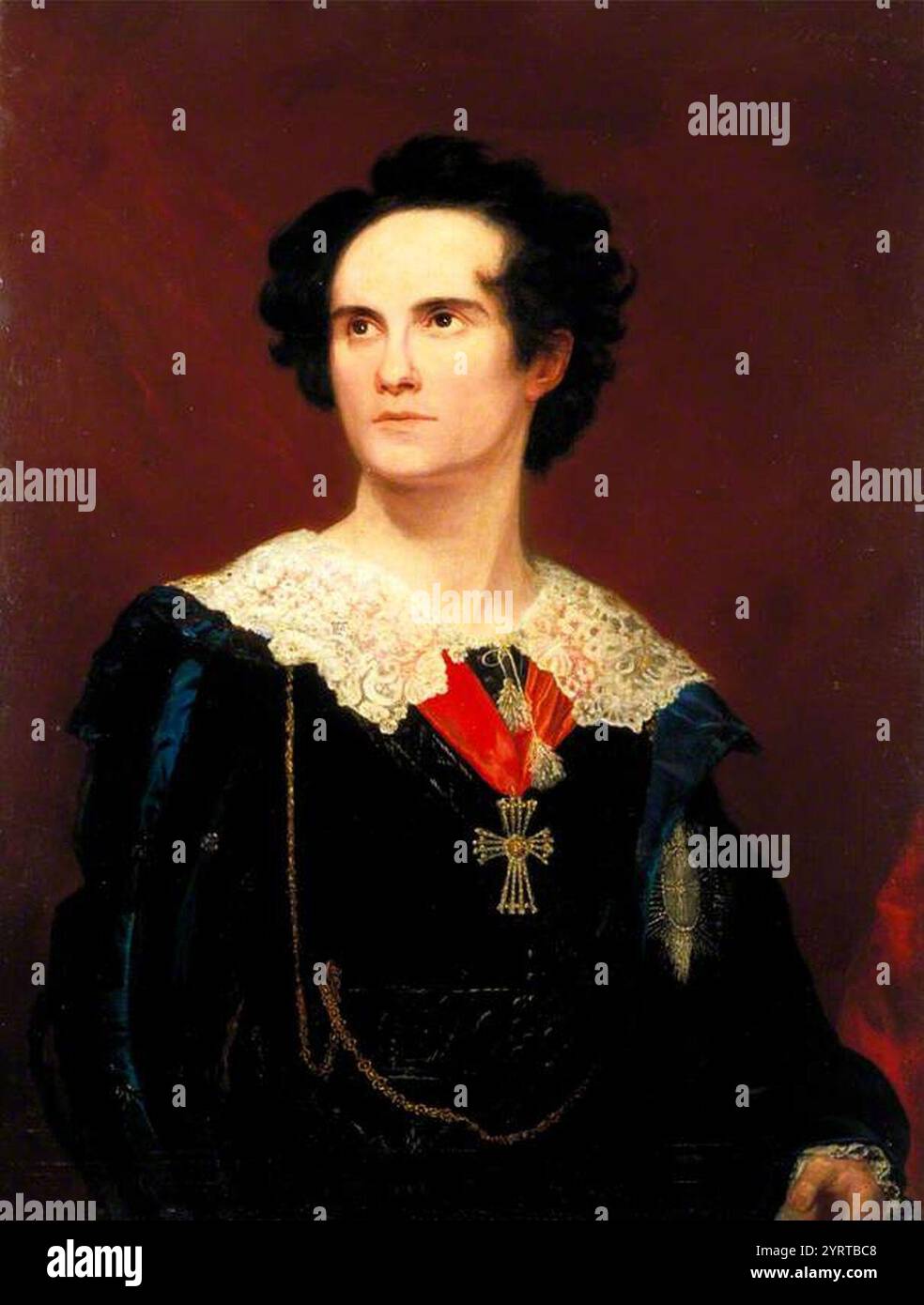 Charles Kean (1811–1868), come Amleto in "Amleto" di William Shakespeare Samuel John Stump (1778–1863) Foto Stock