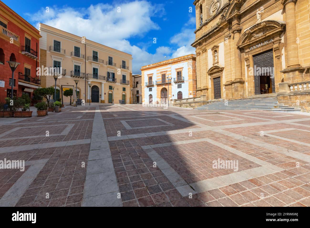 Piazza Duomo, Sciacca, Agrigento, Sicilia, Italia Foto Stock