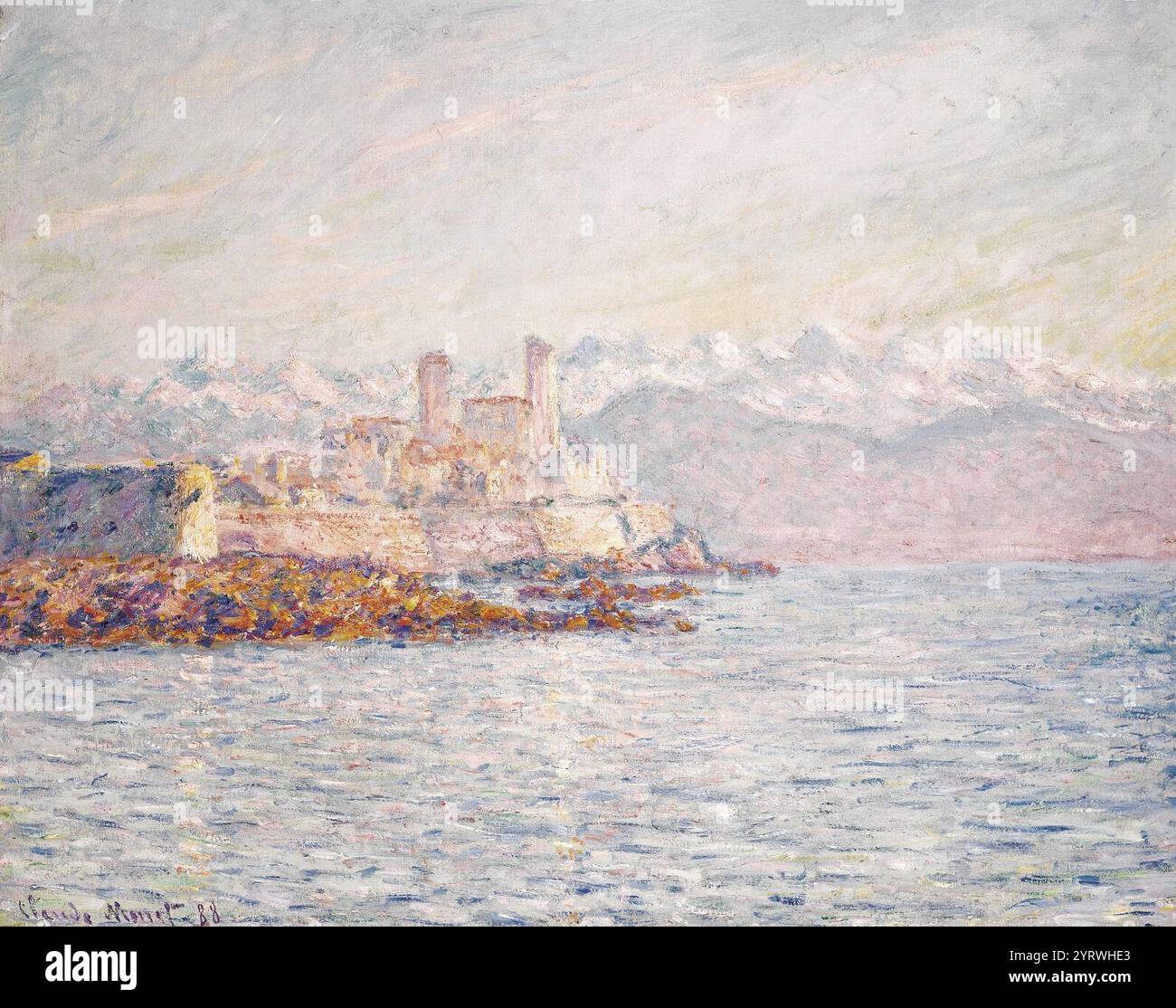 Claude Monet - Antibes. Foto Stock