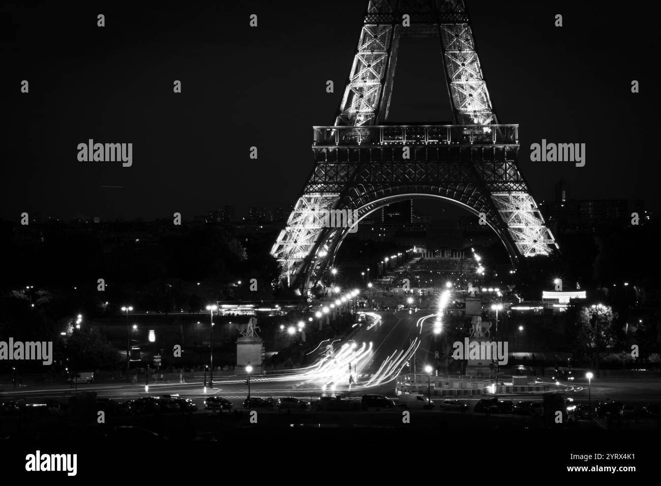 La Torre Eiffel a Parigi Francia Foto Stock