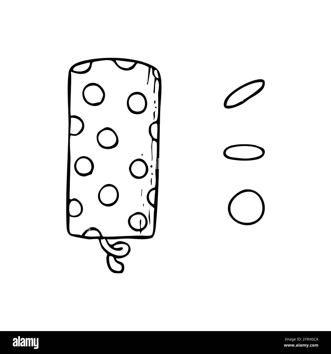 Polka dot party cracker e coriandoli rotondi Illustrazione Vettoriale