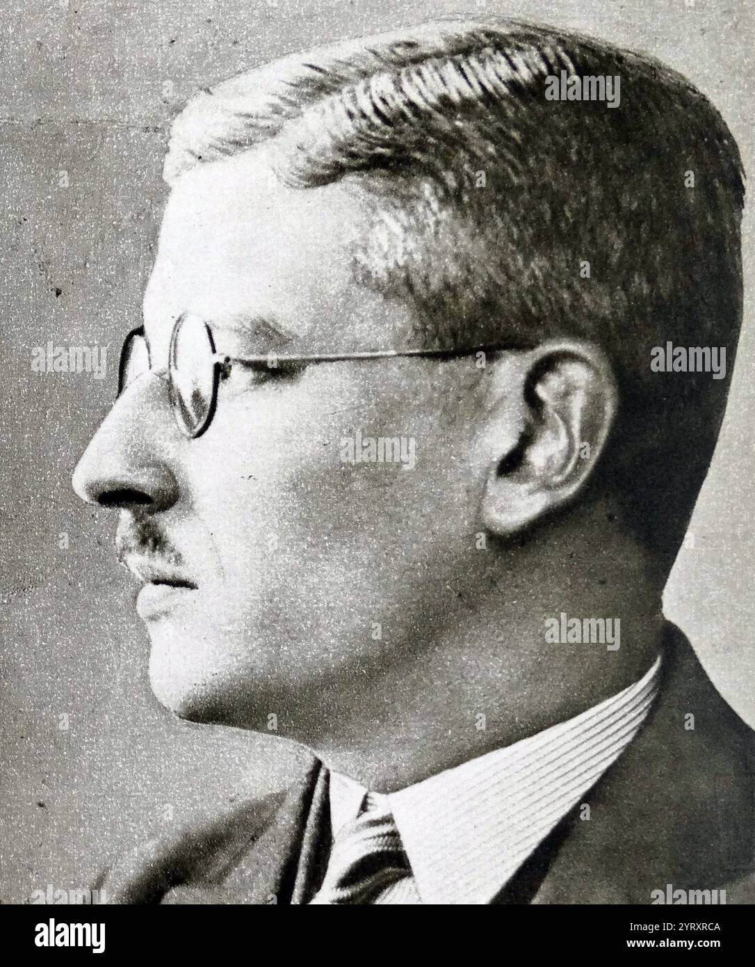 Kurt Alois Josef Johann von Schuschnigg (1897 - 1977) politico austriaco che fu Cancelliere dello Stato federale d'Austria dall'assassinio del suo predecessore Engelbert Dollfuss nel 1934 fino all'Anschluss del 1938 con la Germania nazista. Foto Stock