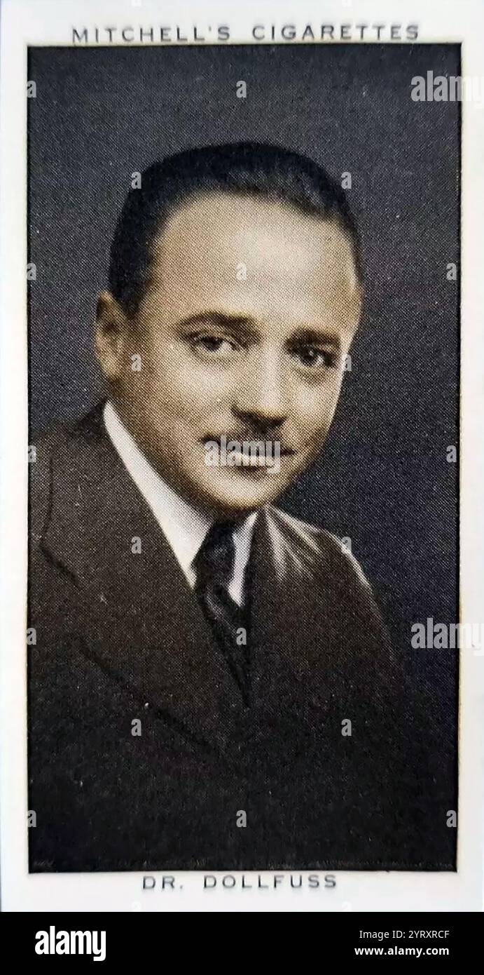Engelbert Dollfuss (1892 25 luglio 1934) politico austriaco che servì come Cancelliere e dittatore d'Austria tra il 1932 e il 1934. Dollfuss fu assassinato come parte di un fallito tentativo di colpo di Stato da parte di agenti nazisti. Foto Stock