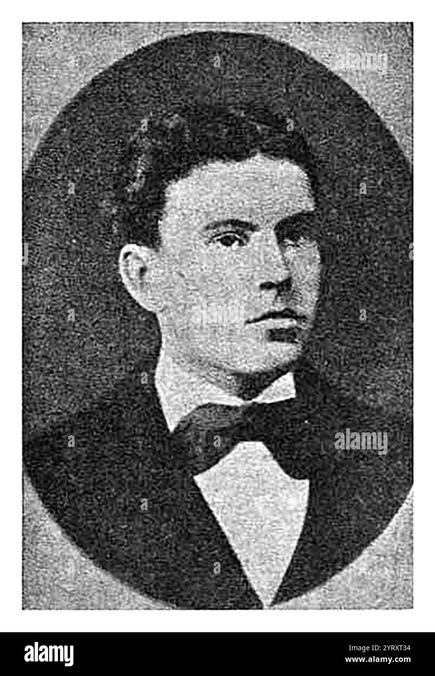 Ignacy Hryniewiecki Grinevitsky (c.?1856 13 marzo 1881) membro bielorusso della società rivoluzionaria russa Narodnaya Volya. Ha guadagnato notorietà per aver partecipato all'attacco di bombardamento a cui lo zar Alessandro II di Russia ha ceduto. Hryniewiecki ha lanciato la bomba che ha ferito a morte lo Zar e se stesso. Essendo sopravvissuto alla sua vittima di qualche ora, è morto lo stesso giorno. Foto Stock