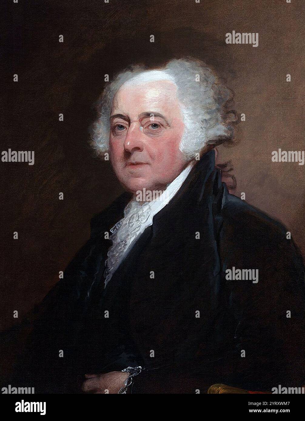 John Adams (1735? 1826) ritratto datato 1800-1815 di Gilbert. Adams è stato uno statista, diplomatico e padre fondatore degli Stati Uniti d'America, che è stato il secondo presidente degli Stati Uniti d'America dal 1797 al 1801. Prima della sua presidenza, era un leader della Rivoluzione americana che ottenne l'indipendenza dalla Gran Bretagna. Ha servito il governo degli Stati Uniti come diplomatico senior in Europa. Adams fu la prima persona a ricoprire la carica di vicepresidente degli Stati Uniti, dal 1789 al 1797. Foto Stock