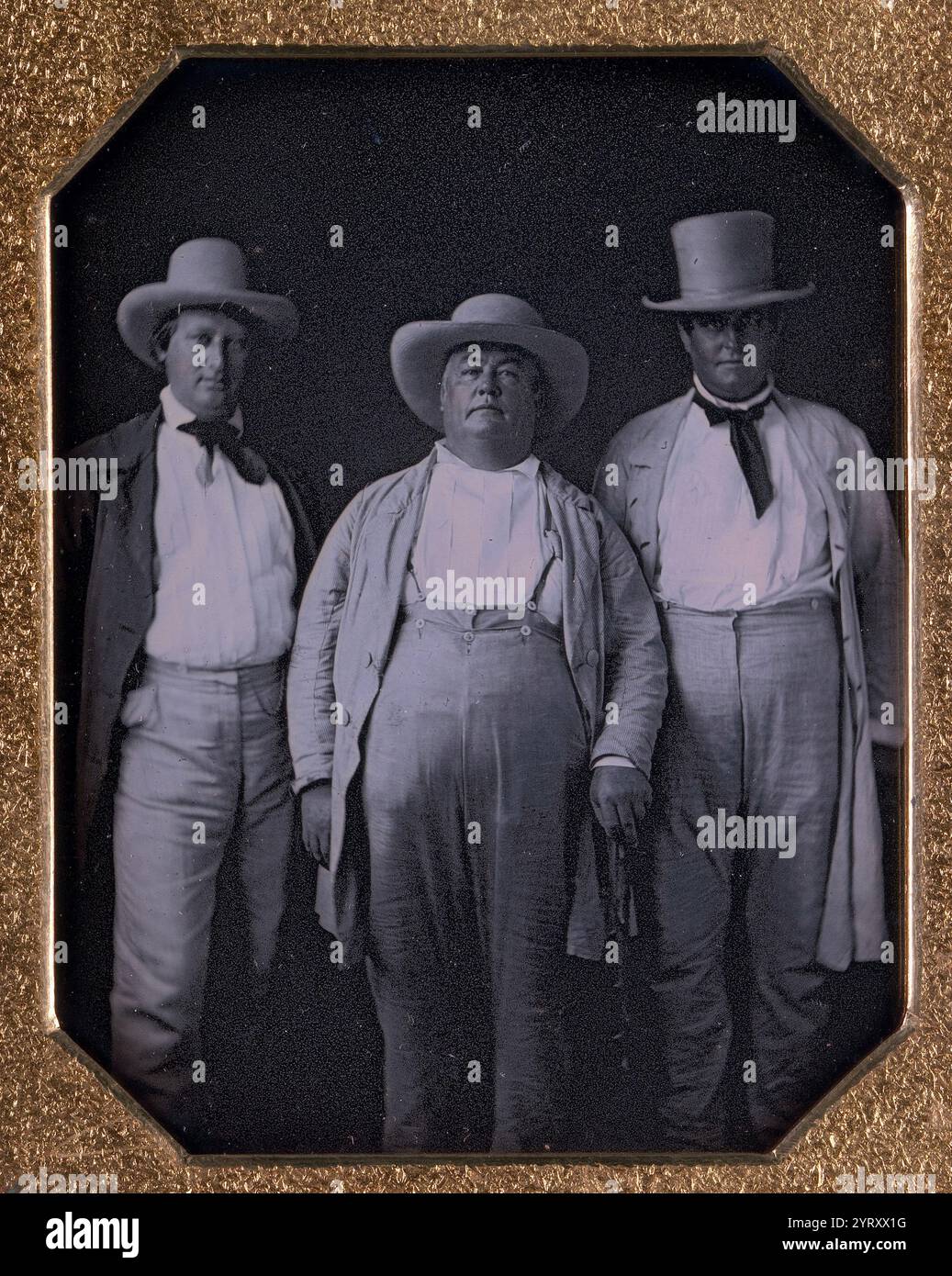 Proprietari di piantagioni di schiavi degli Stati Uniti meridionali. intorno al 1850. Foto Stock