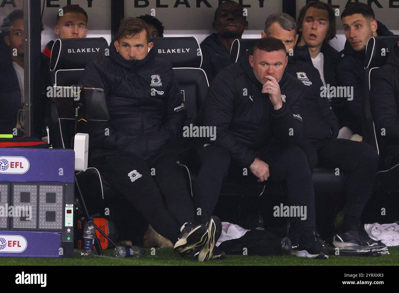 Manager di Plymouth Argyle, Wayne Rooney - Norwich City contro Plymouth Argyle, Sky Bet Championship, Carrow Road, Norwich, Regno Unito - 26 novembre 2024 solo uso editoriale - si applicano restrizioni DataCo Foto Stock