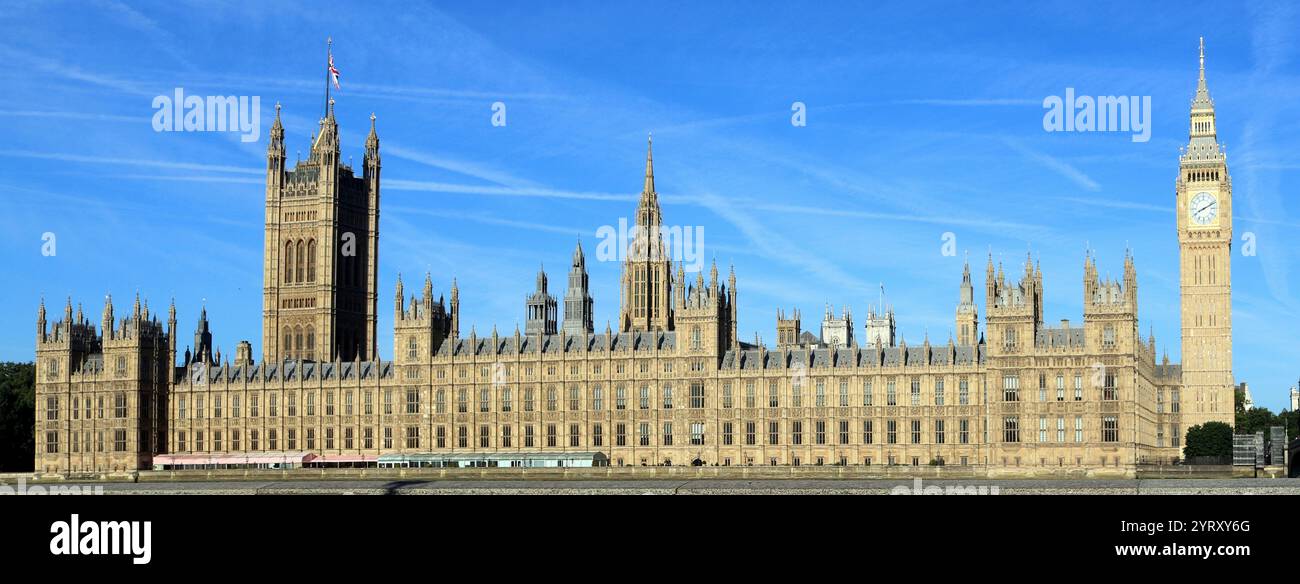 British Houses of Parliament, Londra. 2024 Foto Stock