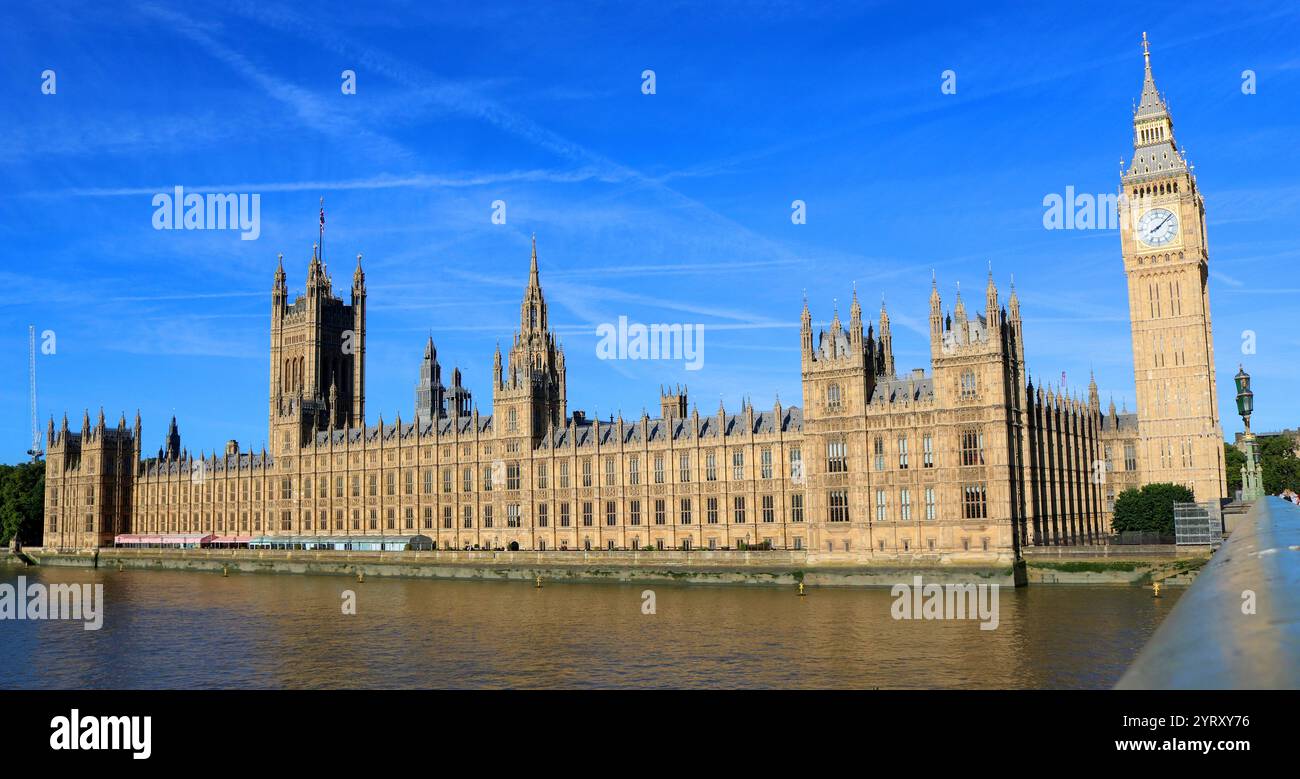 British Houses of Parliament, Londra. 2024 Foto Stock