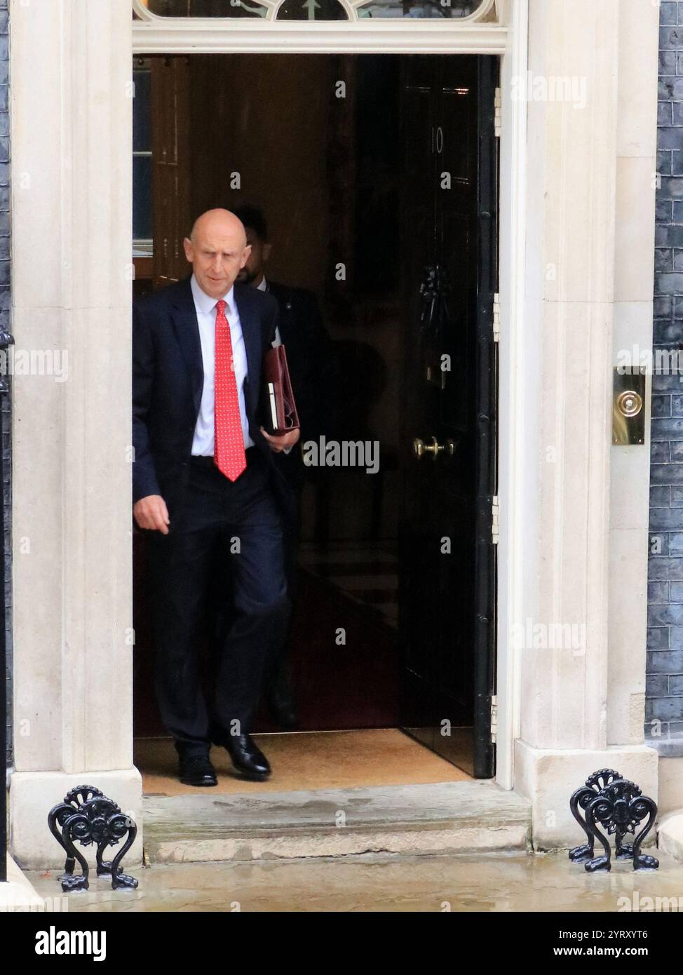 John Healey (Segretario di Stato per la difesa), arrivato a Downing Street, Londra, per assumere il suo nuovo ruolo nel governo laburista dopo le elezioni. 5 luglio 2024. Foto Stock