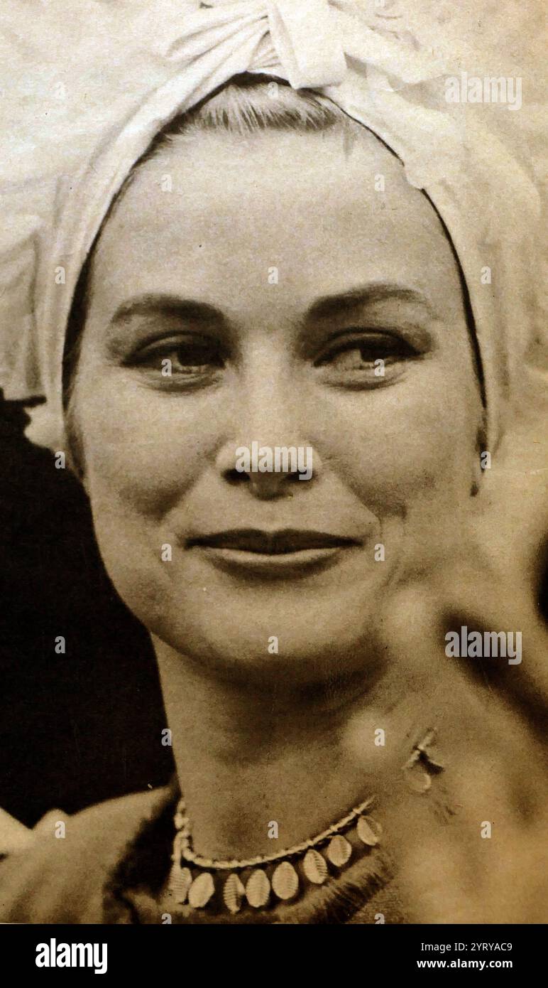 Grace Patricia Kelly (1929 - 1982), attrice cinematografica statunitense che divenne Principessa di Monaco dopo aver sposato il Principe Ranieri III nell'aprile 1956. Foto Stock