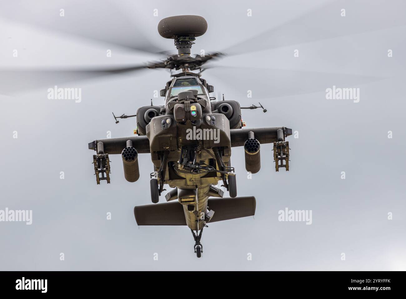 British Army Air Corps AgustaWestland Apache AH.1 Attacco elicottero Foto Stock