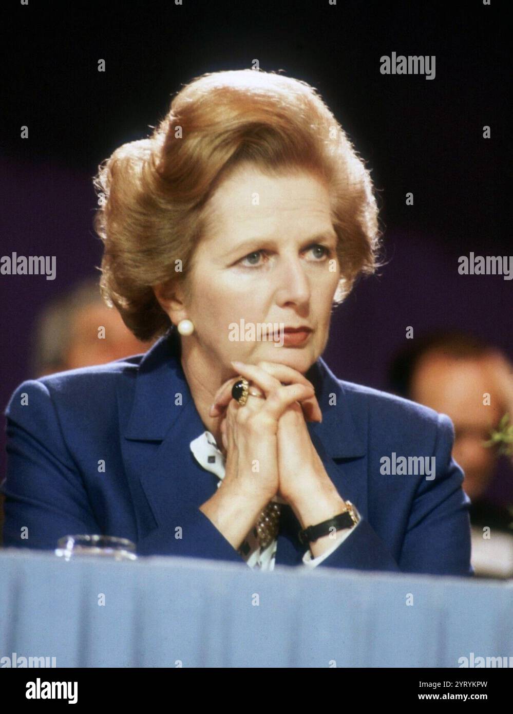 Primo ministro Margaret Thatcher della Gran Bretagna 1979-90 Foto Stock