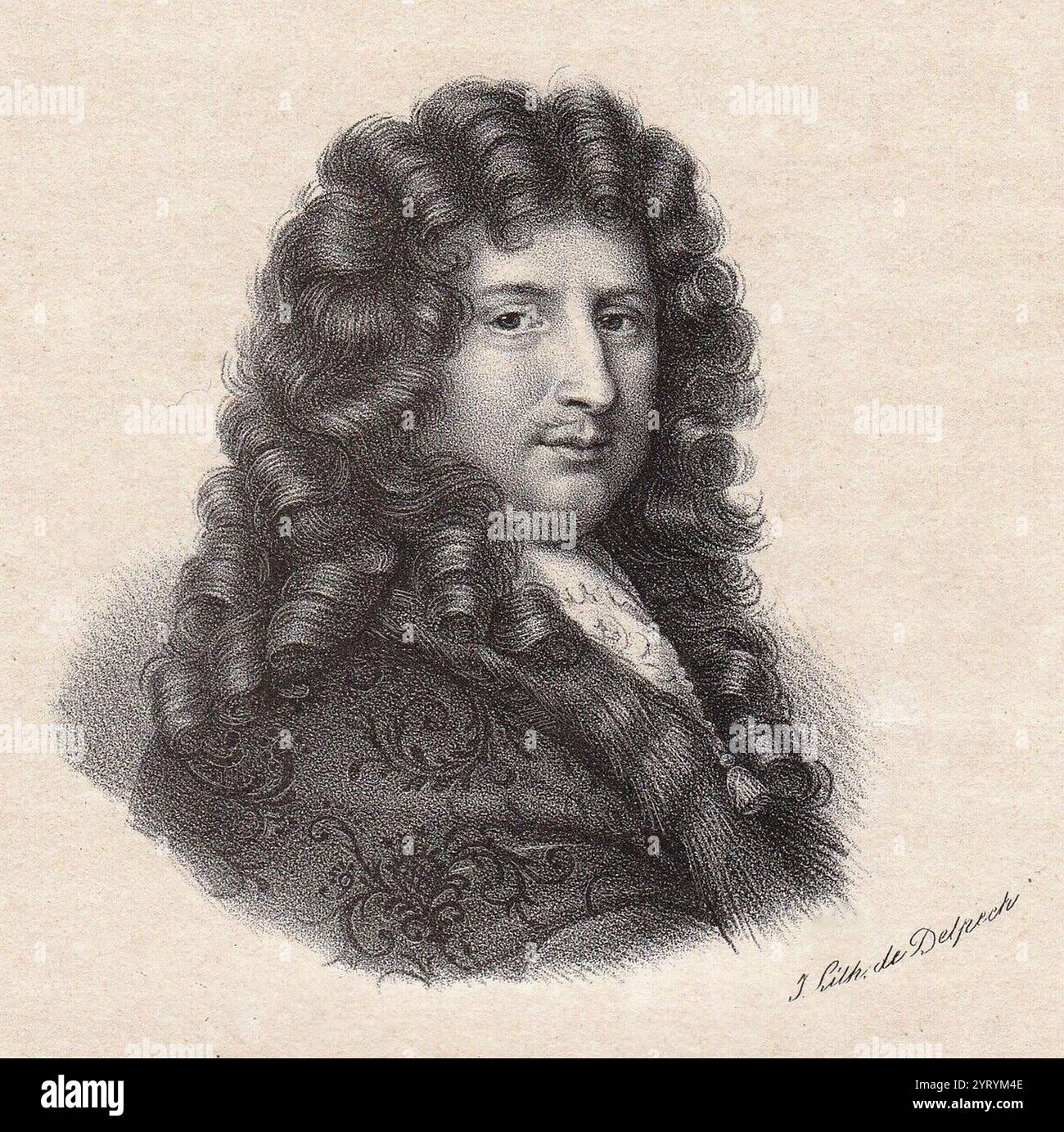 Fran?ois Michel le Tellier (1641-1691) di Pierre Mignard i (1612?1695). Le Tellier era il Segretario di Stato francese per la Guerra 1662 ? 1691, e consigliere strategico e militare chiave di Luigi XIV, che trasformò l'esercito francese in uno strumento di autorità reale e di politica estera. Riorganizzò l'esercito francese ed esercitò un controllo rigoroso sugli ufficiali. Fu la chiave della pianificazione militare francese durante la guerra olandese (1672-1678). Foto Stock