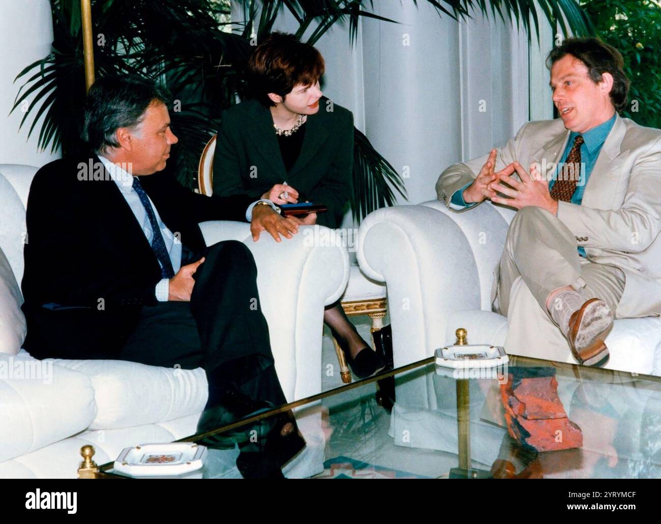 Il leader del Partito Laburista britannico Tony Blair Foto Stock