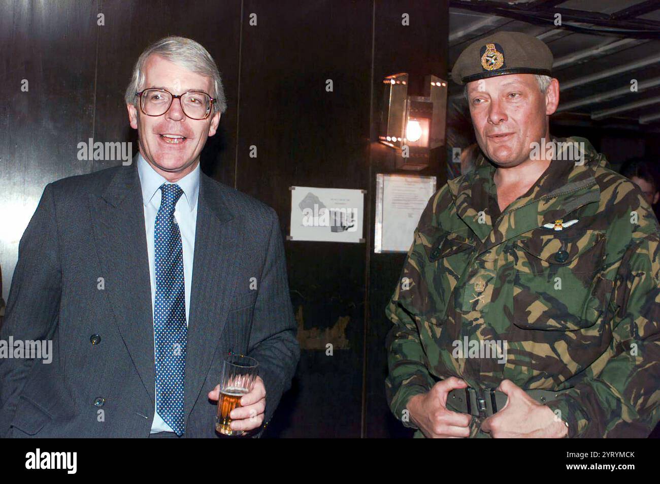Il primo ministro britannico John Major Foto Stock
