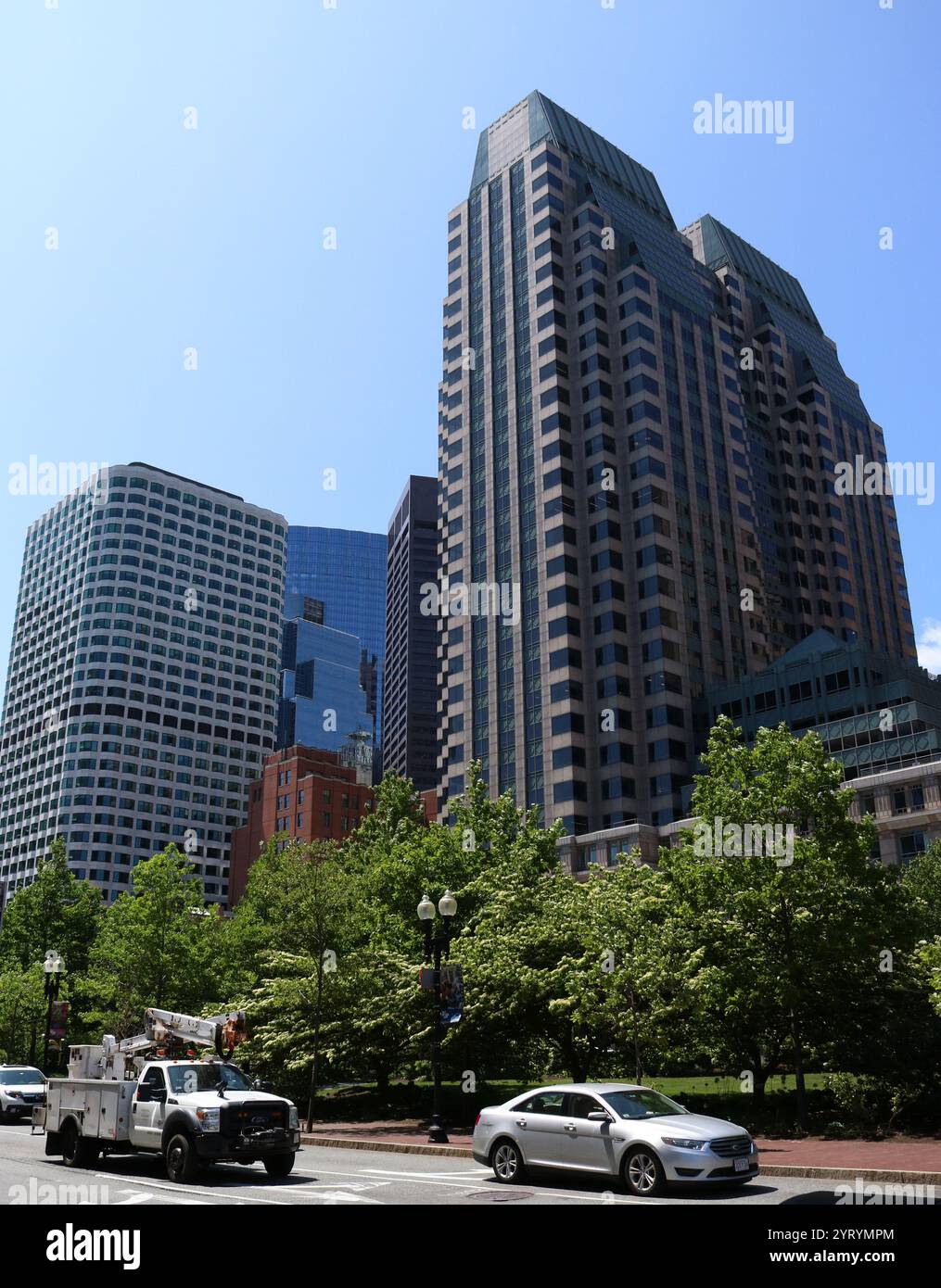 Boston, ufficialmente la città di Boston, è la capitale e la città più grande del Commonwealth del Massachusetts e il centro culturale e finanziario della regione del New England nel nord-est degli Stati Uniti Foto Stock