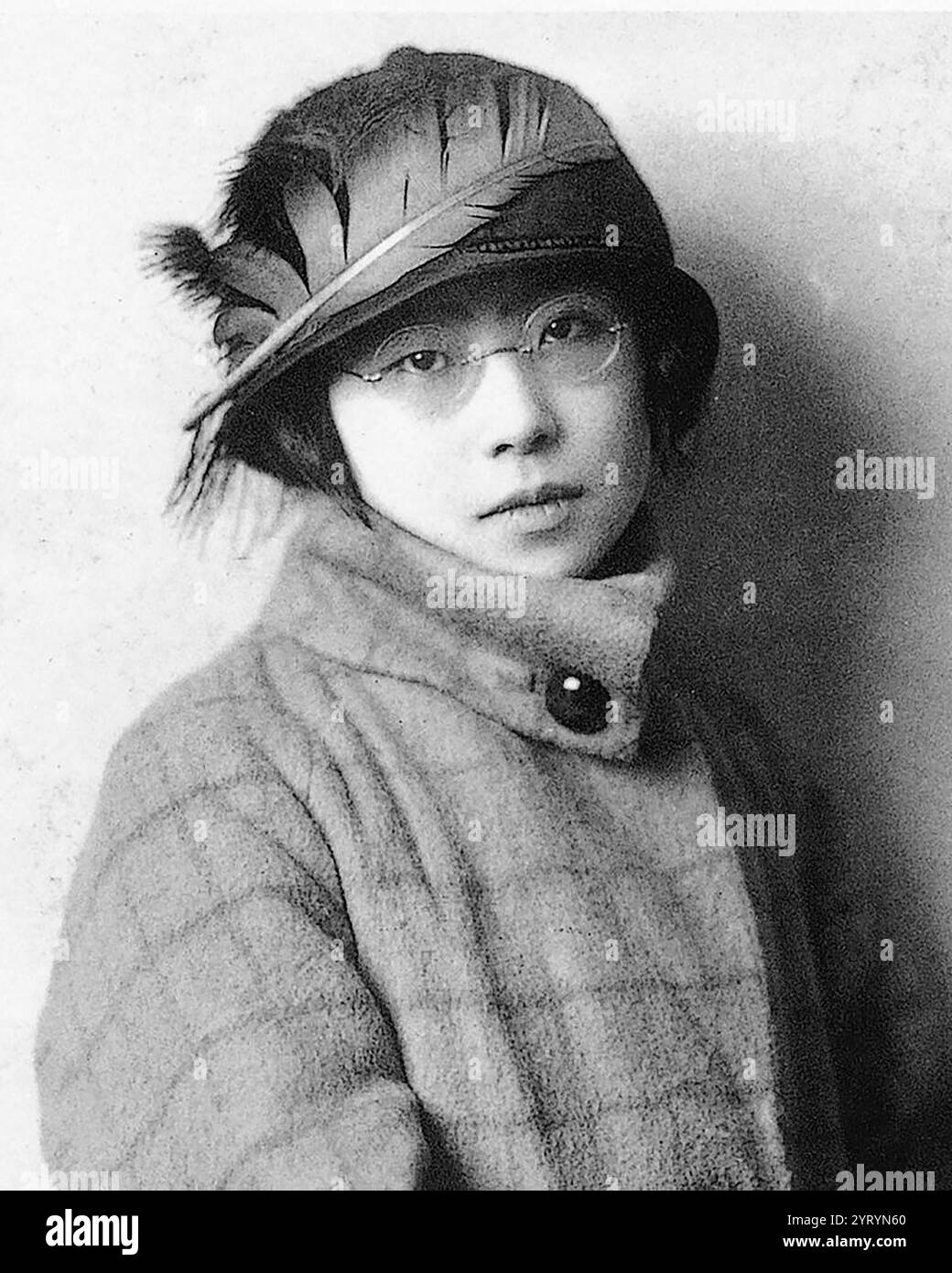 Kitamura Kaneko (1903 - 1931) giornalista giapponese, attivista per i diritti delle donne e pilota. Foto Stock