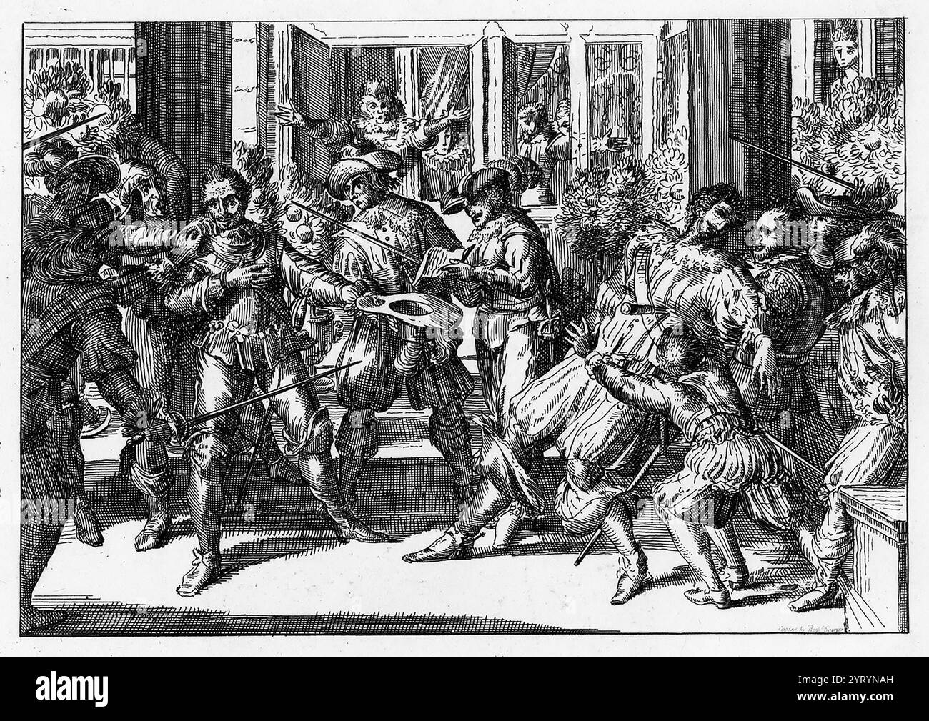 George Villiers, i duca di Buckingham, (1592 ? 1628), era un favorito di re Giacomo vi e re Carlo i, fino a quando non fu assassinato. Foto Stock