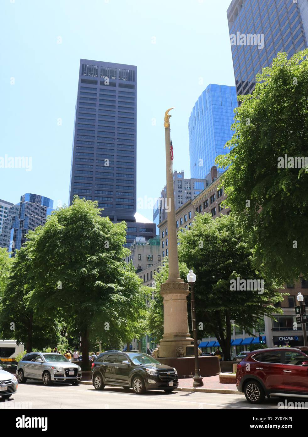 Boston, ufficialmente la città di Boston, è la capitale e la città più grande del Commonwealth del Massachusetts e il centro culturale e finanziario della regione del New England nel nord-est degli Stati Uniti Foto Stock