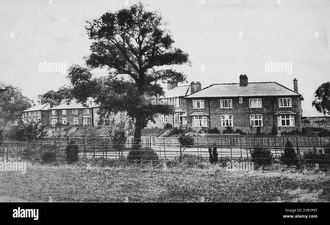 Wigton Cumbria, il nuovo consiglio costruì la West Road Council Estate. 1948 Foto Stock