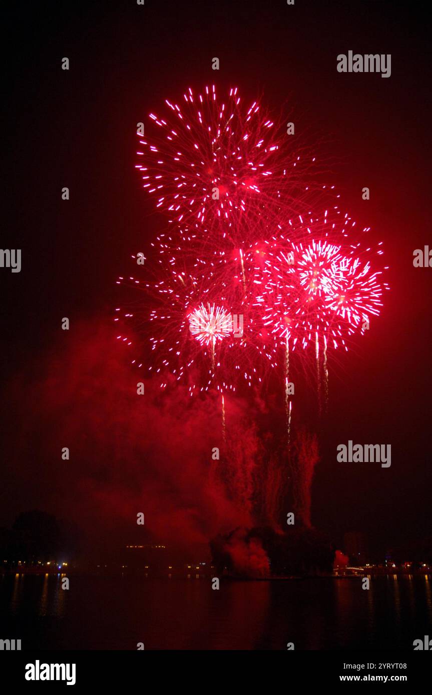 Celebrazioni durante le Olimpiadi estive del 2008, un evento internazionale multisportivo che si è tenuto dall'8 al 24 agosto 2008 a Pechino, in Cina Foto Stock