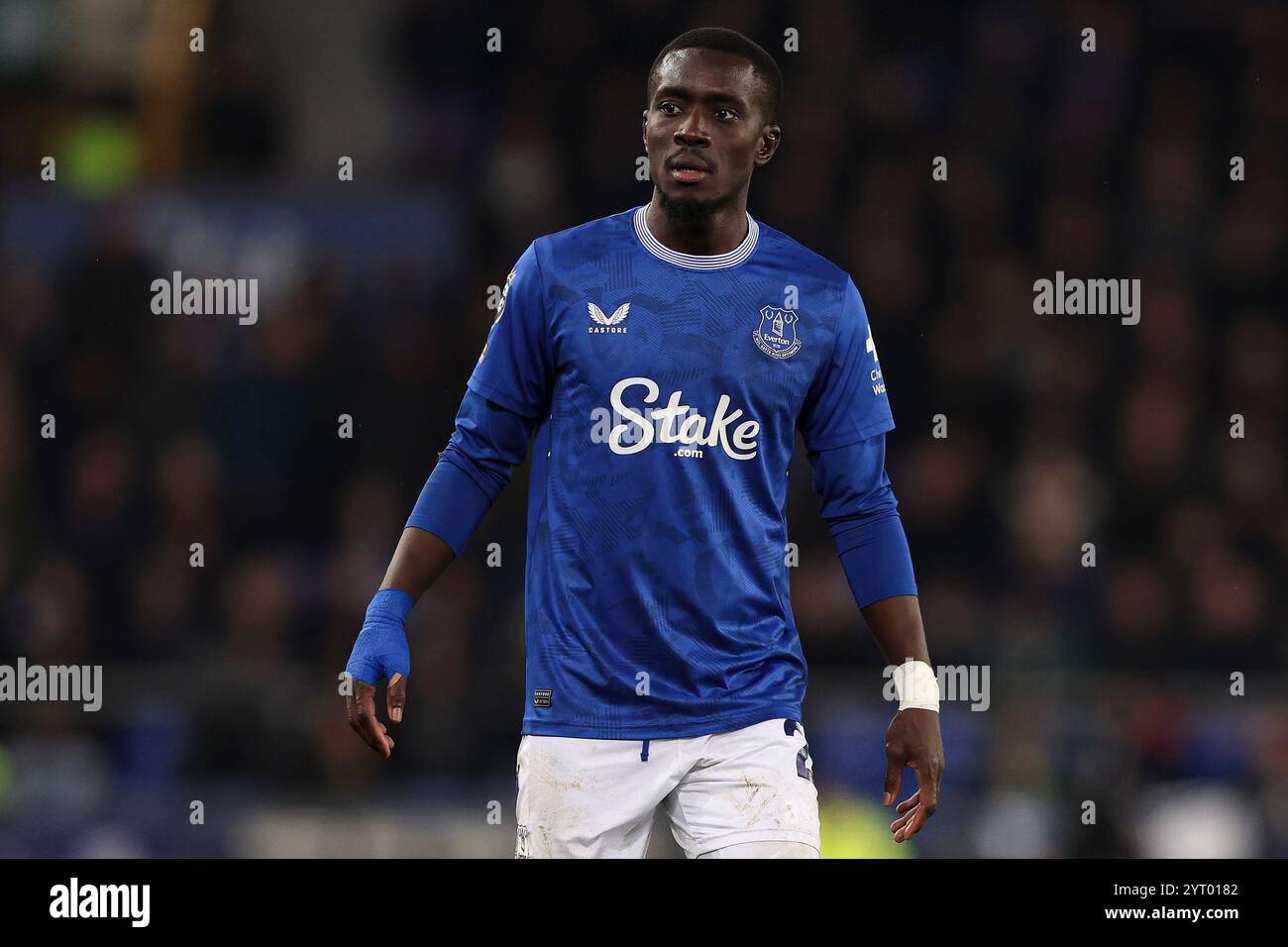 Liverpool, Regno Unito. 4 dicembre 2024. Idrissa Gueye di Everton durante la partita tra Everton FC e Wolverhampton Wanderers FC English Premier League al Goodison Park, Liverpool, Inghilterra, Regno Unito il 4 dicembre 2024 Credit: Every Second Media/Alamy Live News Foto Stock